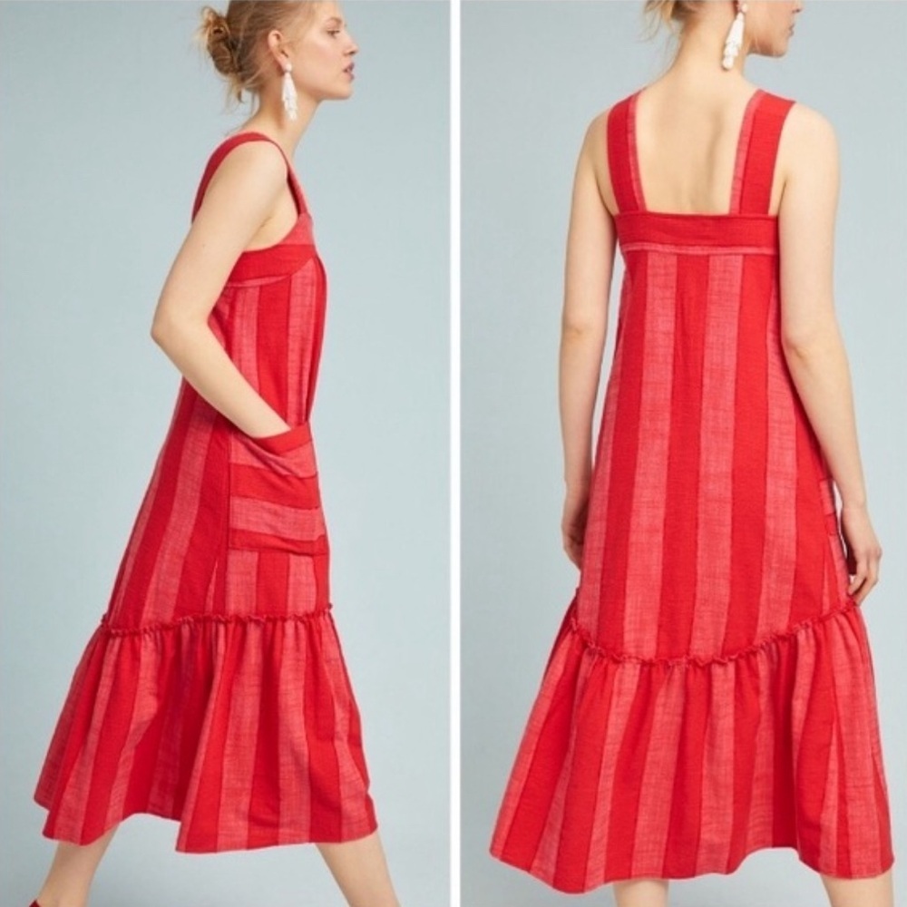 Maeve Anthropologie Tonal Stripe Dress.​​